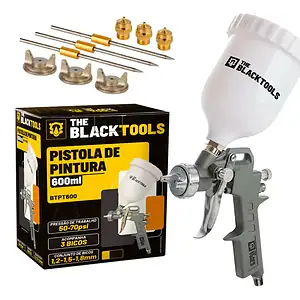 Pistola Pintura Hvlp Profissional Automotiva Gravidade 3 Bic