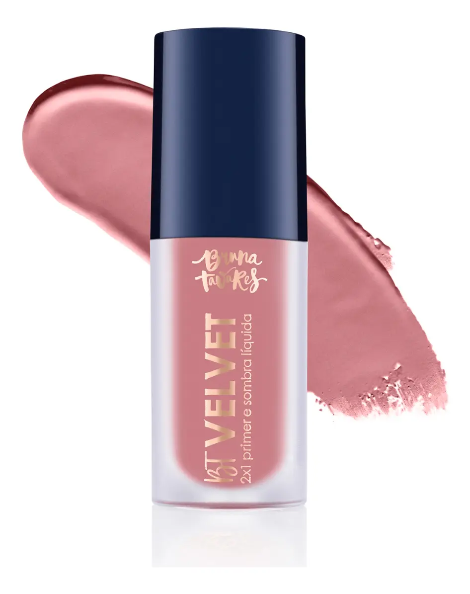 Bt Velvet 2x1 - Sombra Líquida Primer Bruna Tavares Cor Tea Rose