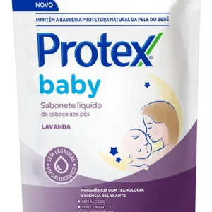Refil sabonete líquido para bebês Baby Lavanda 180ml Protex