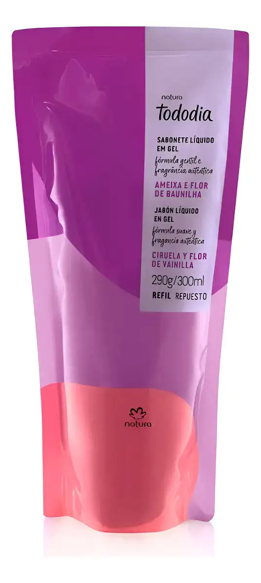 Refil Sabonete Natura Gel Ameixa E Baunilha