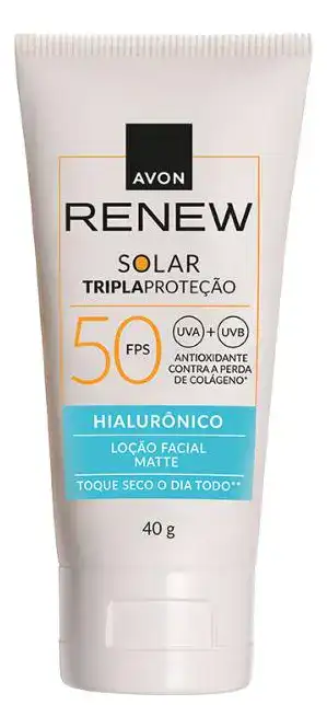 Protetor Solar Renew Fps 50 Loção Facial Matte Hialurônico 40g - Imagem 4