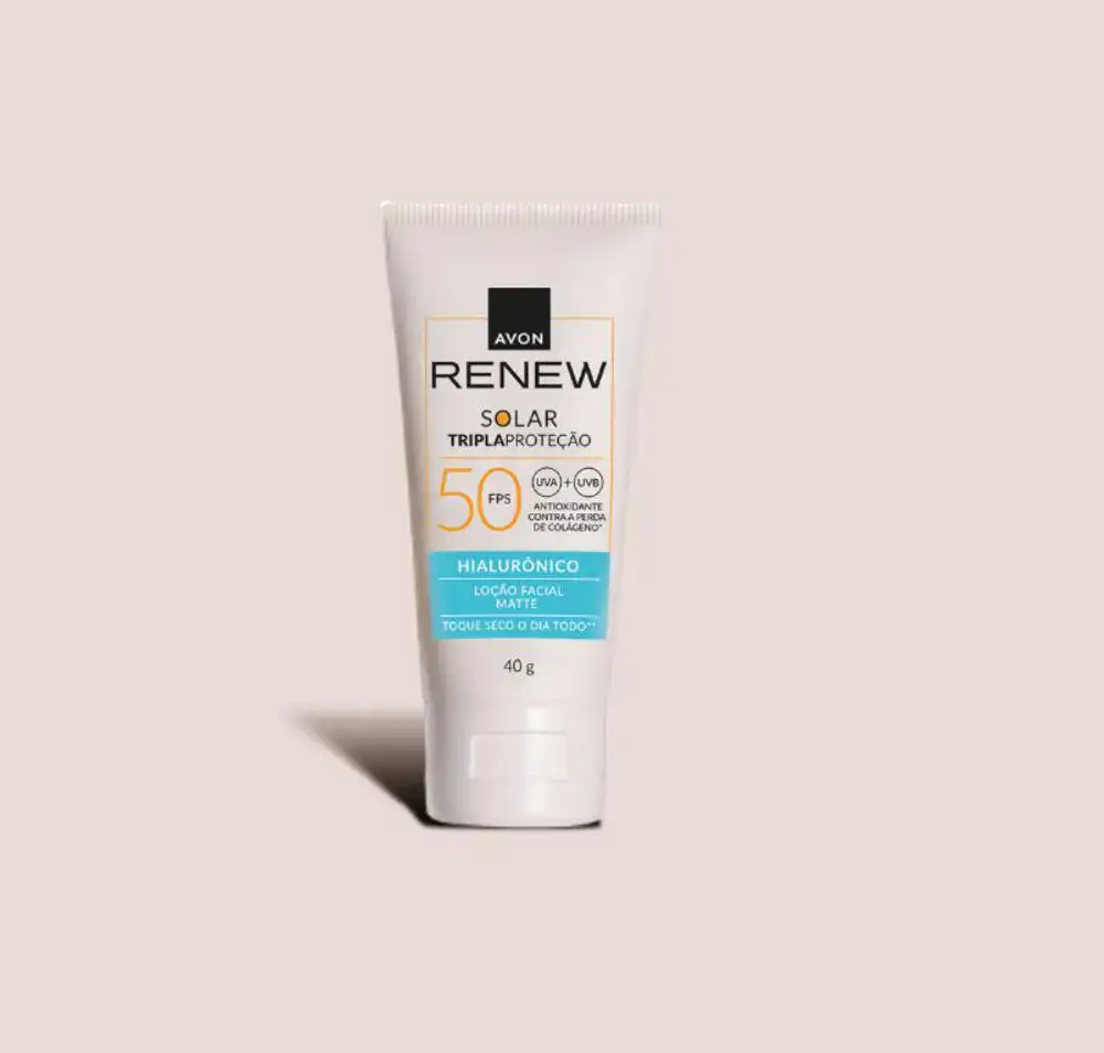 Protetor Solar Renew Fps 50 Loção Facial Matte Hialurônico 40g - Imagem 2