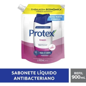 Protex Sabonete Líquido Refil Cream Corporal 900 ml pH Balanceado y Dermatologicamente Testado