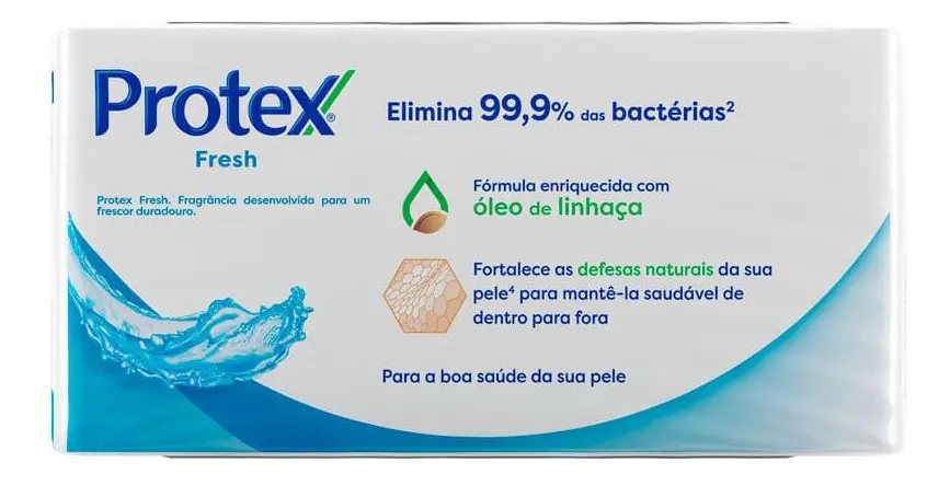 Sabão em barra Protex Fresh de 85 g pacote x 6 - Imagem 2
