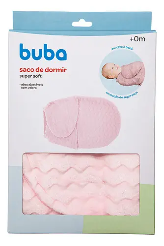 Saco De Dormir Super Soft Rosa Buba Rosa - Imagem 2