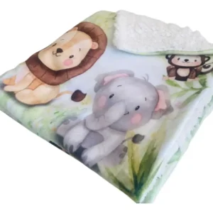 Cobertor Edredom Manta Bebe Menino Menina Grossa Safari Luxo