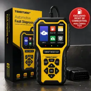 Scanner Obd2 Automotivo Com Reset De Combustivel Universal Profissional Leitor De Falhas Apaga Luz Injecao M302 Scanner De Carro Multi-idioma Portugues