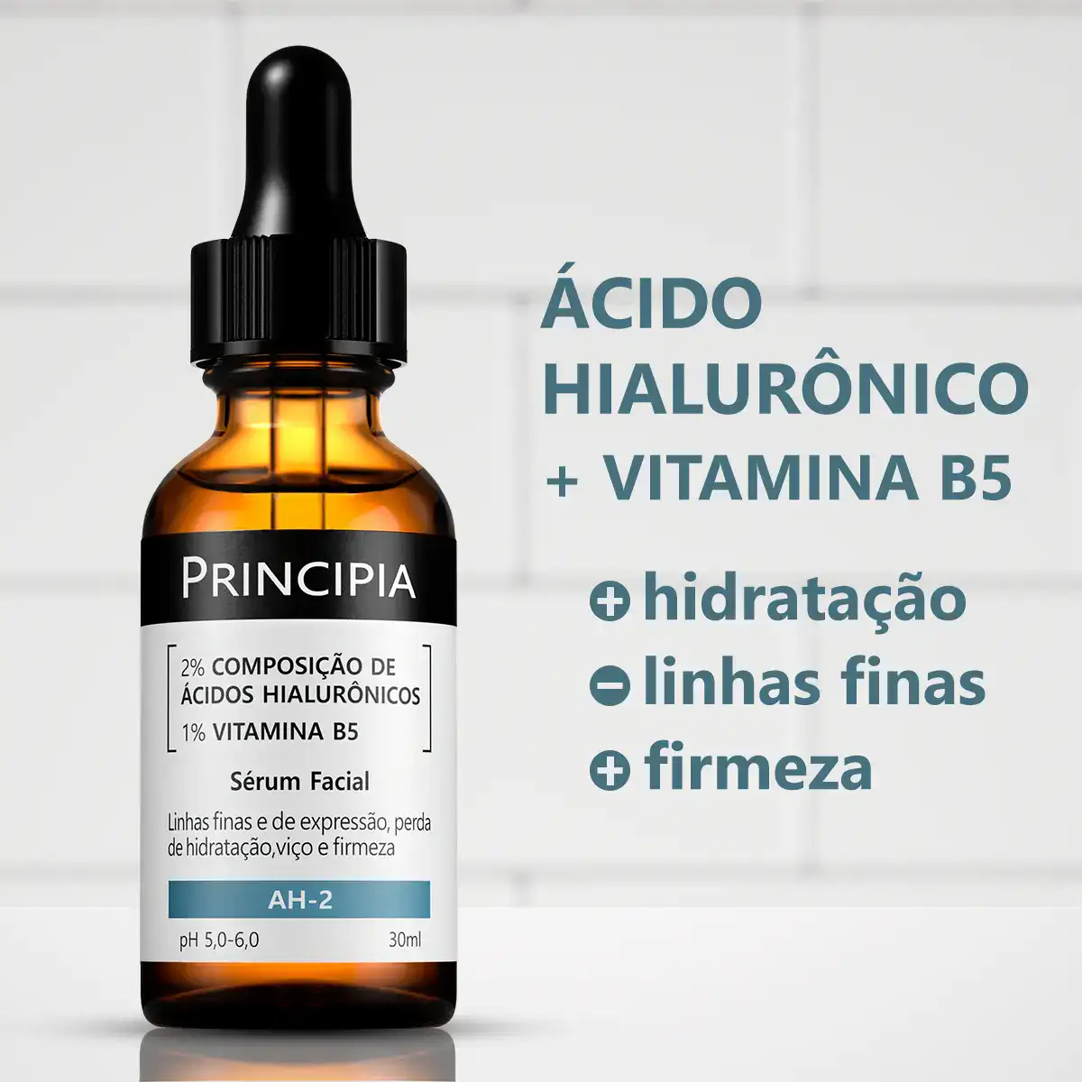 Sérum Hidratante Principia 2% Ácidos Hialurônicos + B5 Tipo de pele Todos - Imagem 4