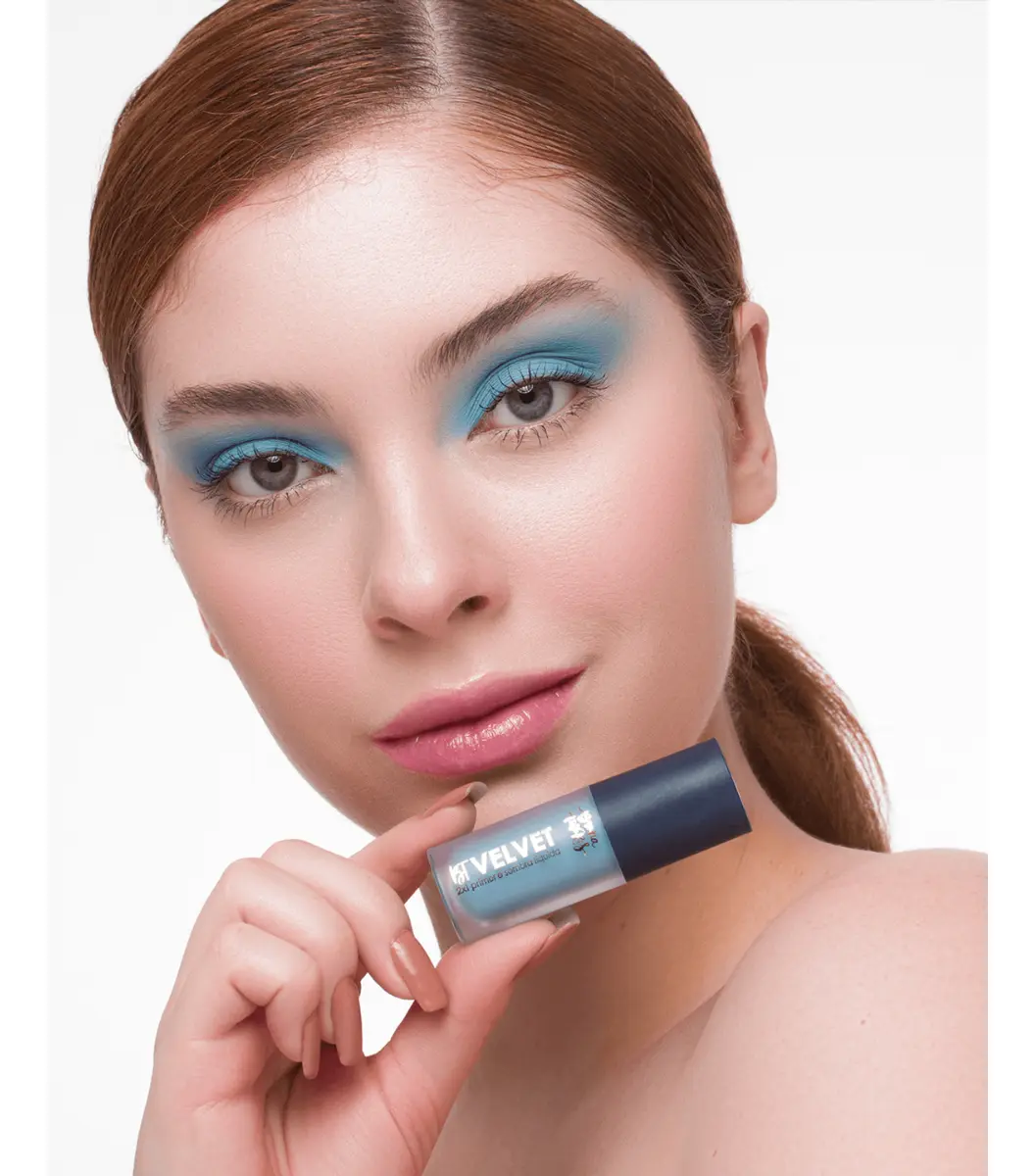 Bt Velvet 2x1 - Sombra Líquida Primer Bruna Tavares Cor Mint Blue - Imagem 5