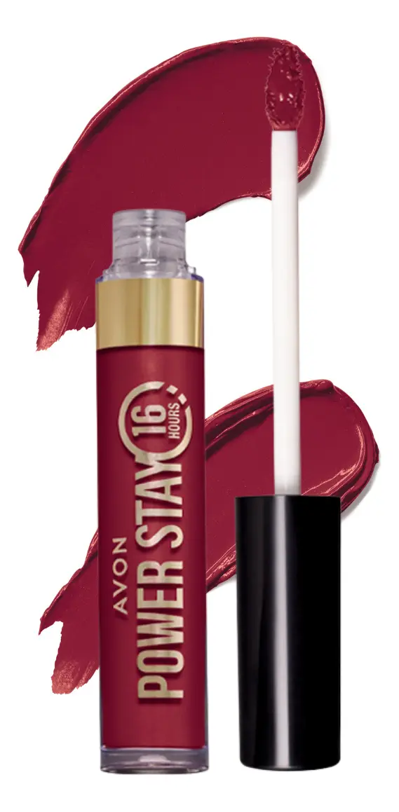 Batom Líquido Matte Avon Power Stay 16h Cor Vermelho Terra