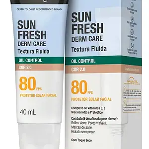 Neutrogena Sun Fresh Derm Care Oil Control Fluido Cor 2.0 FPS 80 40mL