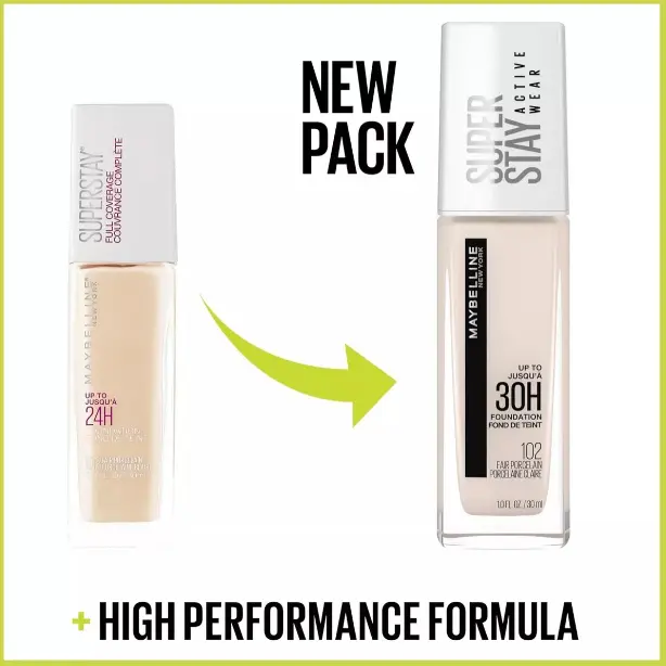 Base SuperStay Active Wear Warm Nude 30ml Maybelline NY