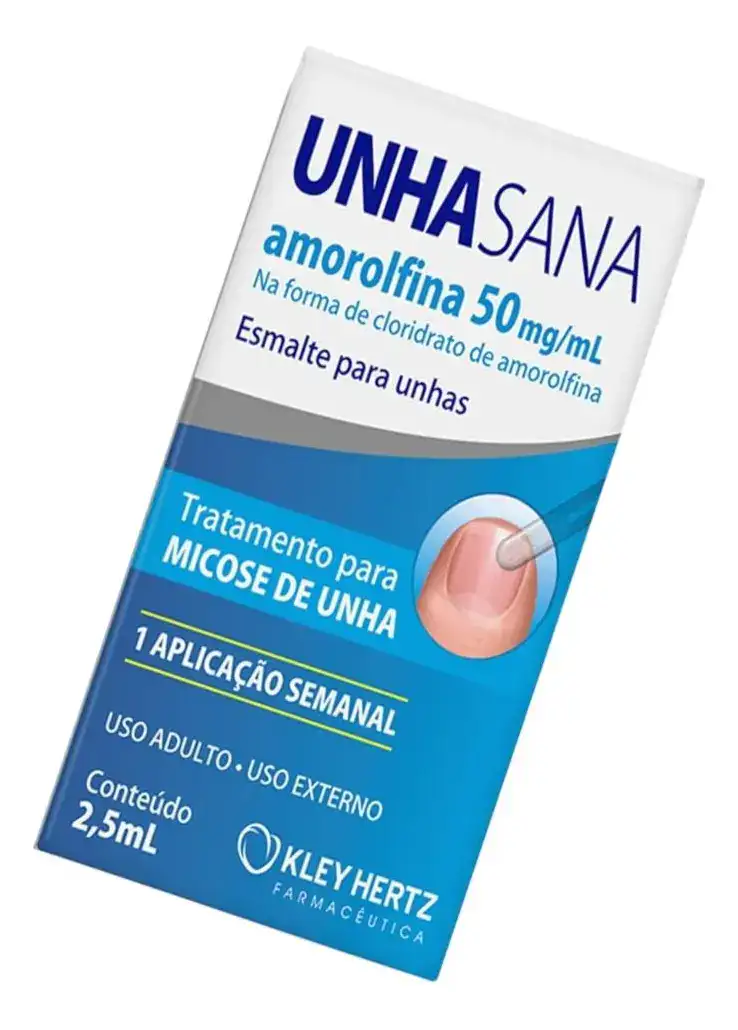 Unha Sana Esmalte Antimicótico 50mg/ml Antifungos Amorolfina - Imagem 3