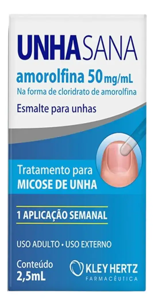 Unha Sana Esmalte Antimicótico 50mg/ml Antifungos Amorolfina - Imagem 2