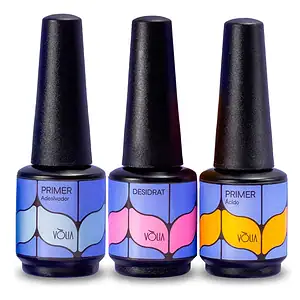 Kit Vòlia Desidrat + Primer Sem Ácido + Primer Ácido Unhas