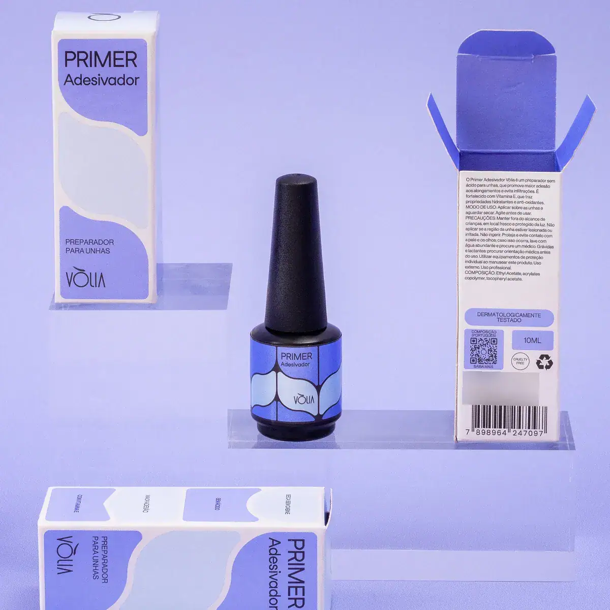 Kit Vòlia Desidrat + Primer Sem Ácido + Primer Ácido Unhas - Imagem 2