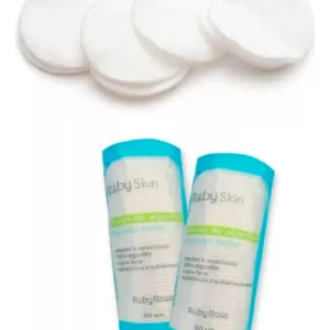 Kit 100 Discos Algodão Limpeza Facial Maquiagem E Skin Care
