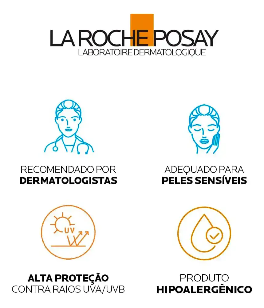 Protetor Solar Facial Antioleosidade FPS 80, Controle de Brilho por 12h, Efeito Matte, Cor 3.0, Anthelios Airlicium+ La Roche Posay, 40g - Imagem 2