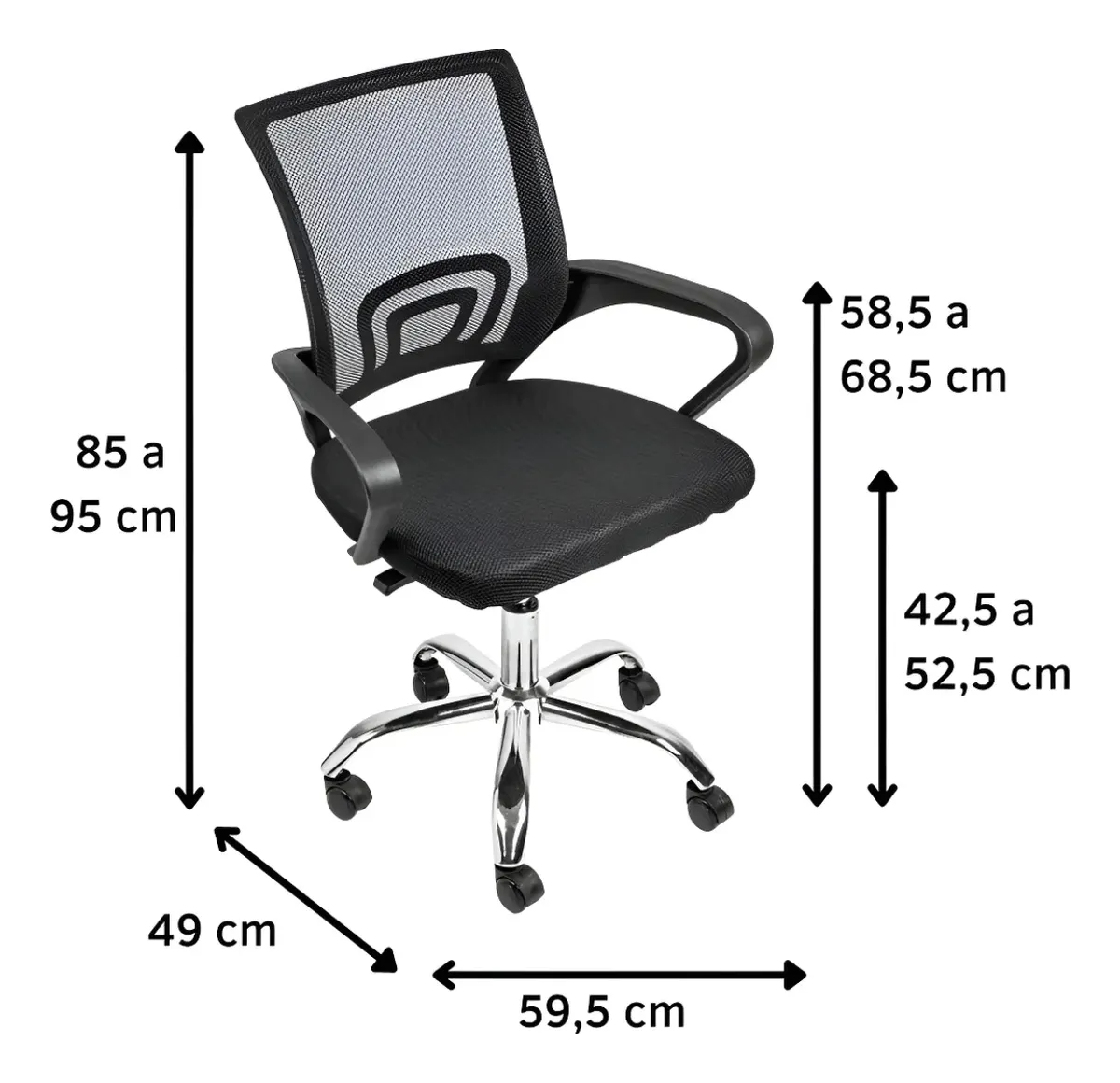 Cadeira Escritório Ergonômica Giratória Az1001 Envio Full - Imagem 2