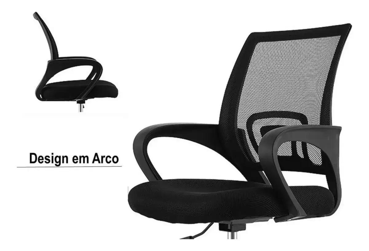 Cadeira Escritório Ergonômica Giratória Az1001 Envio Full - Imagem 5