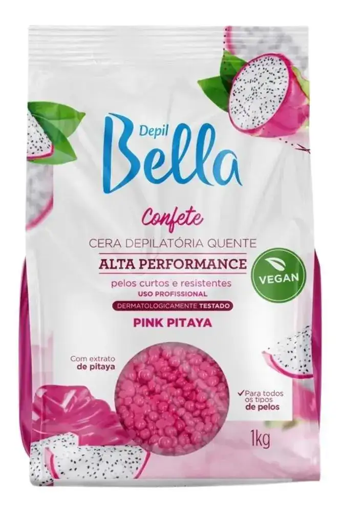 Cera Depilatória Quente Confete Pitaya Depil Bella - 1kg - Imagem 7
