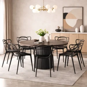 Cadeira Jantar Charles Eames Allegra Gruvyer 1 À 6 Unidades 6 Unidades Preto