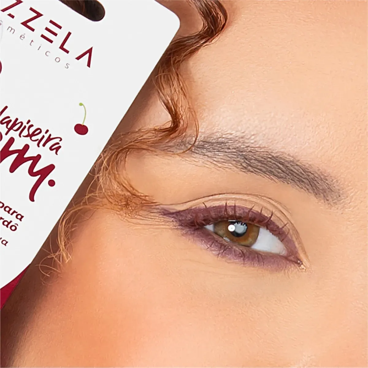 Lápis Delineador para Olhos Vizzela Bordô à Prova D'Água - Imagem 3