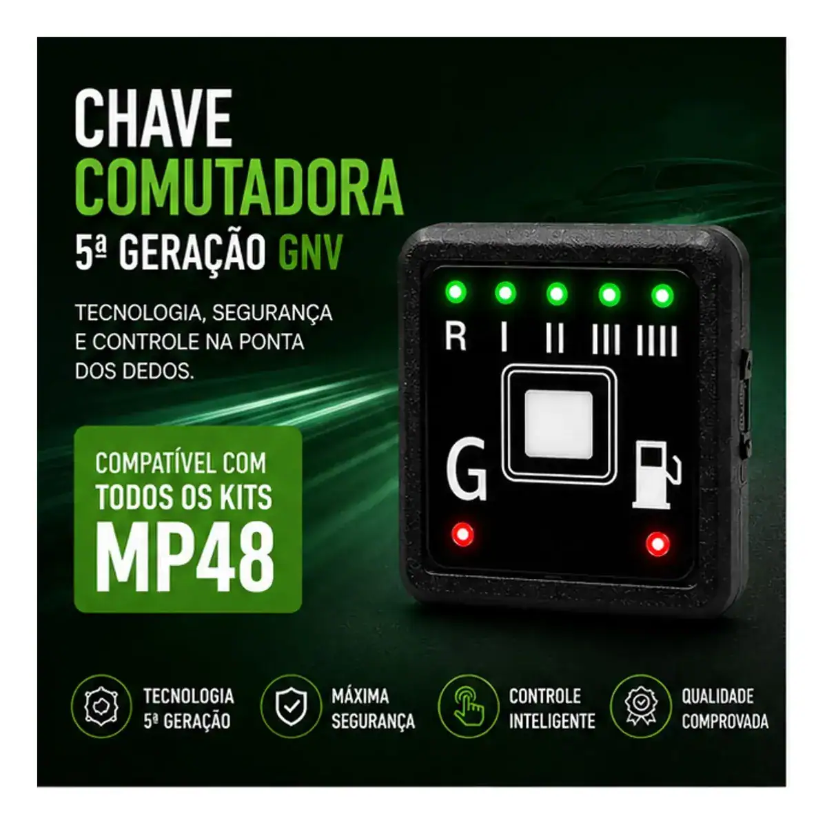 Chave Comutadora Gnv 5a Geração Mp48 Compatível Universal - Imagem 4