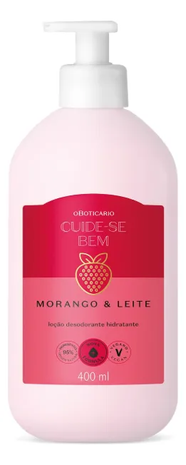 O Boticario Creme Corporal Cuide Se Bem Morango E Leite 400 - Imagem 4