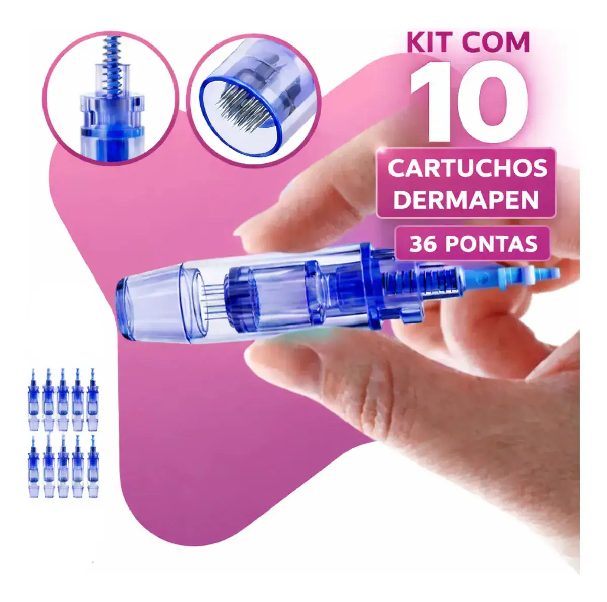 Kit 10 Cartuchos 36 Agulhas Ponteiras Dermapen Bmed - Imagem 6