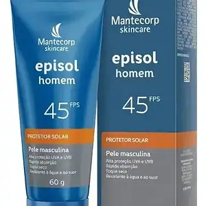 Protetor Solar FPS 45 Mantecorp Skincare Episol Homem Caixa 60g