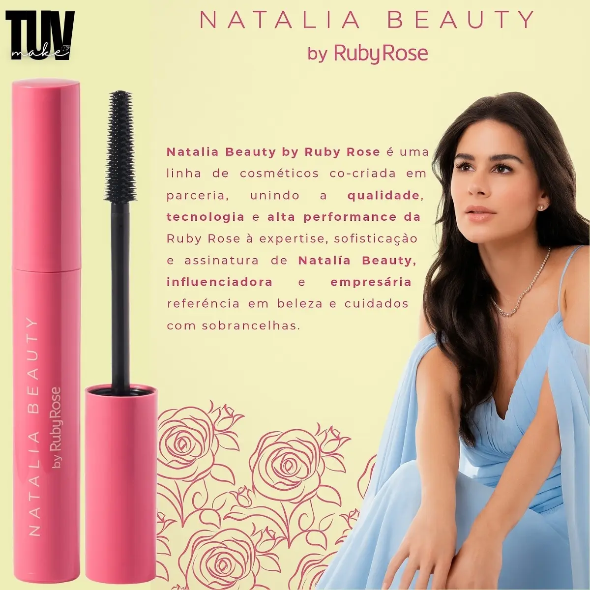 Gel Sobrancelhas Incolor Brow Boss Natalia Beauty Ruby Rose - Imagem 6