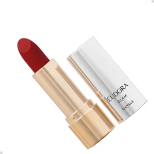 Eudora Glam Batom Cremoso Metals Cor Vermelho Precioso Cor vermeljo precioso
