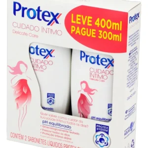 Pack Sabonete Líquido Íntimo Protex Delicate Care, Com 2x200ml