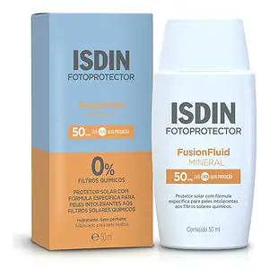 ISDIN Protetor Solar Facial Fusion Fluid Mineral FPS 50 - 50ml