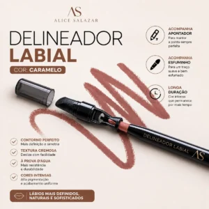 Delineador Labial Lápis De Boca À Prova D'água Alice Salazar