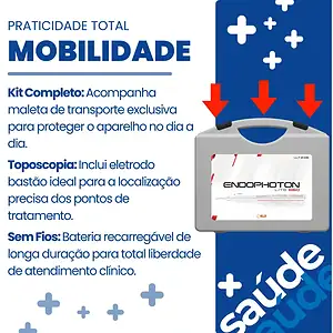 Laser Portátil Vermelho 660nm Endophoton Lite Kld Com Ilib