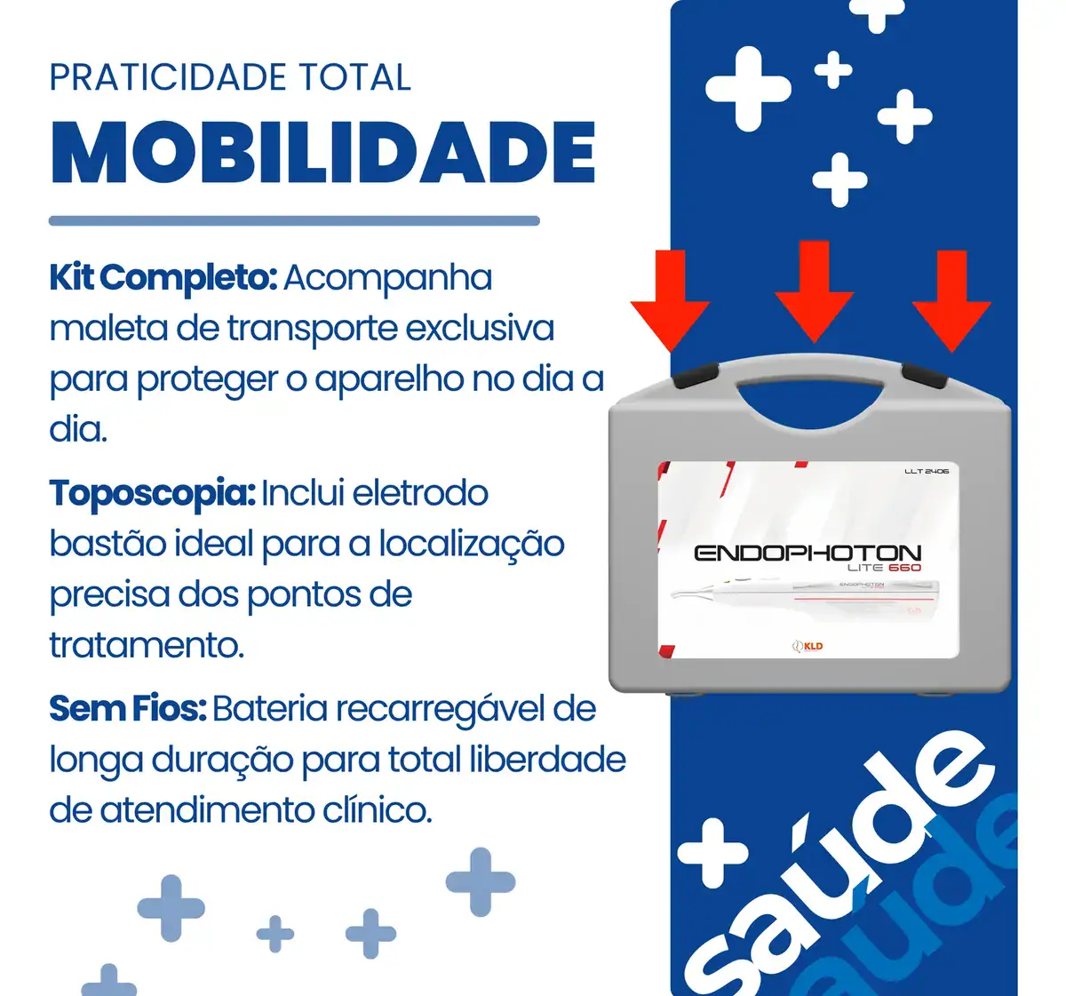 Laser Portátil Vermelho 660nm Endophoton Lite Kld Com Ilib