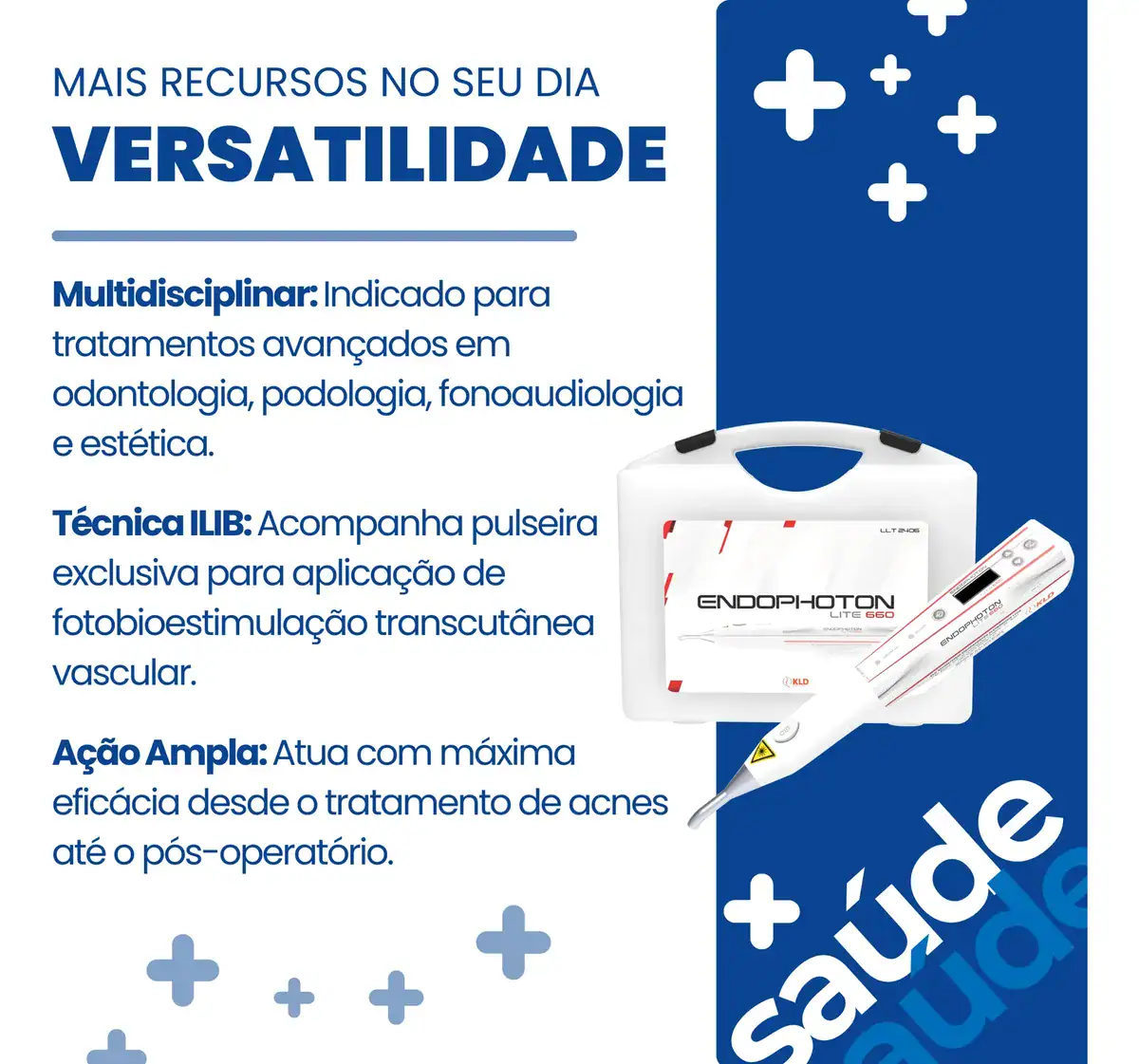 Laser Portátil Vermelho 660nm Endophoton Lite Kld Com Ilib - Imagem 5