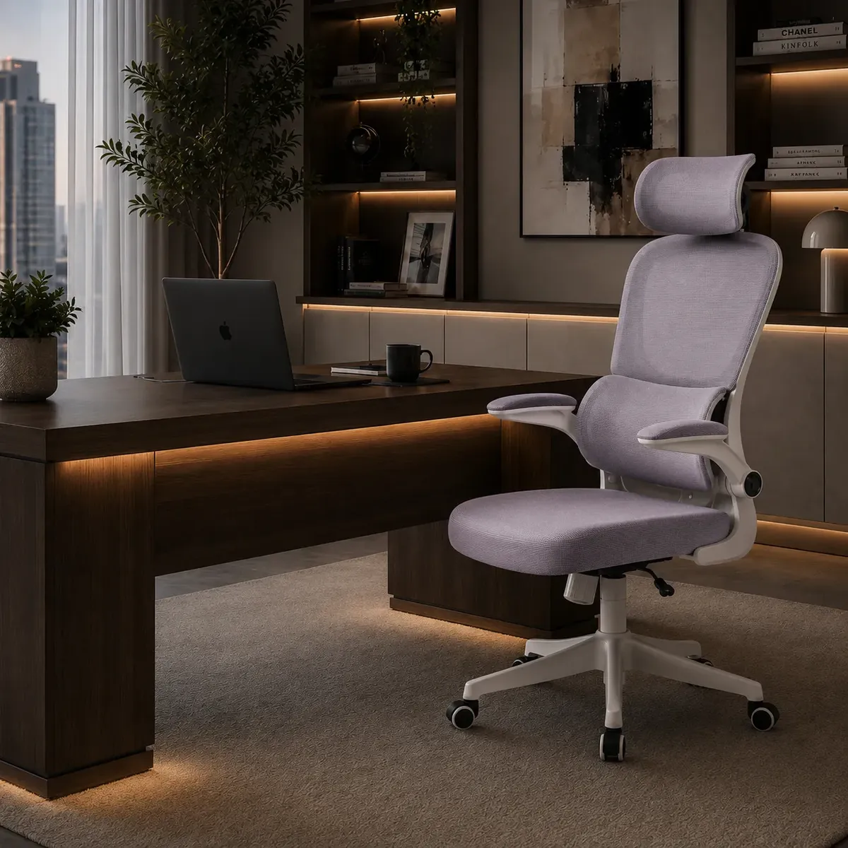Cadeira Escritório Ergonômica Maat Brand Suporte Lombar Nr17 - Imagem 7