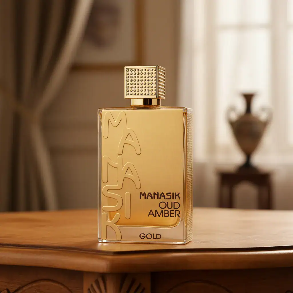 Perfume Manasik Oud Amber Gold 100ml Eau De Parfum Unissex - Imagem 7