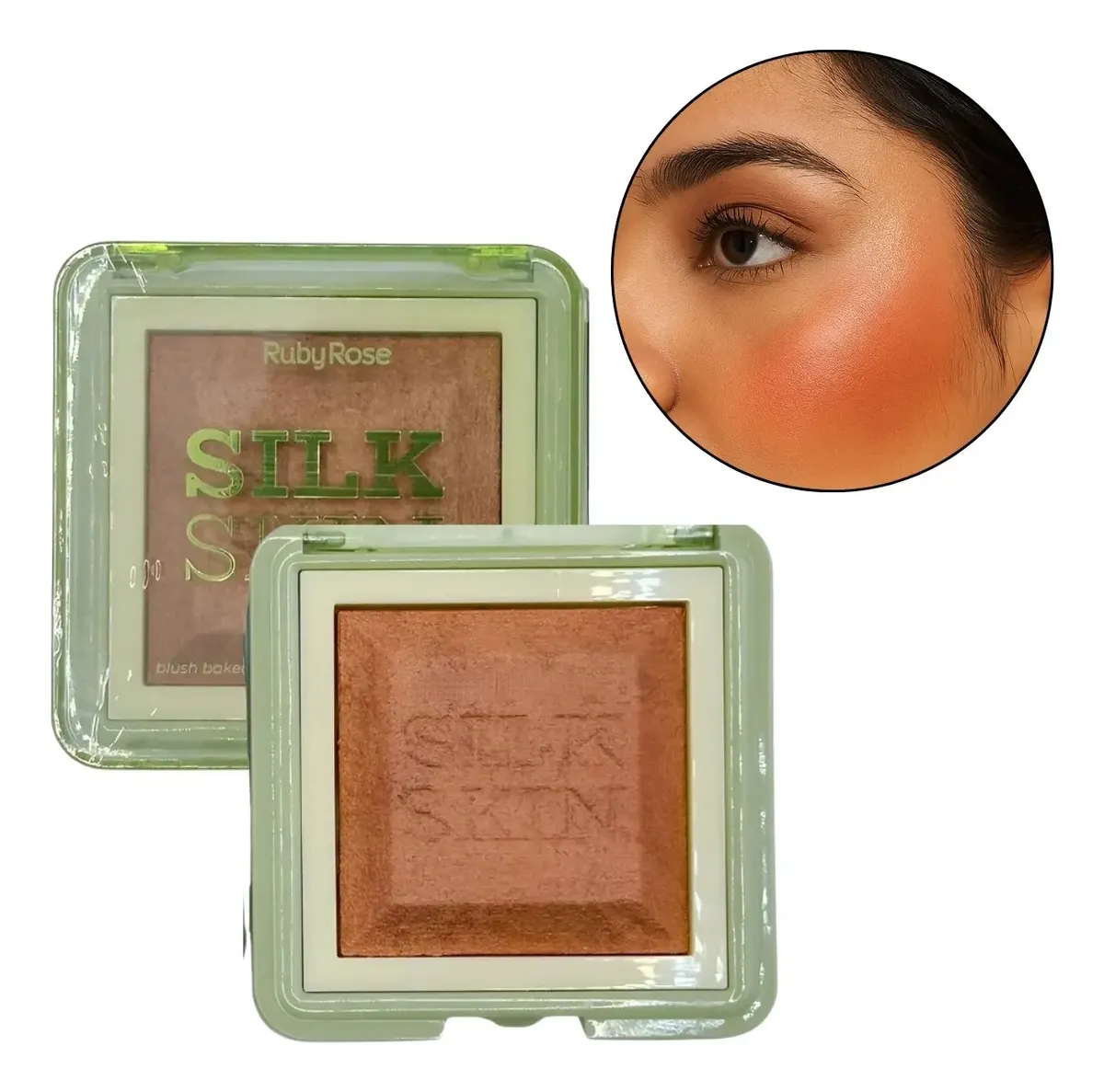 Blush Silk Skin Marble Bloom Baked Mosaico Ruby Rose - Imagem 8