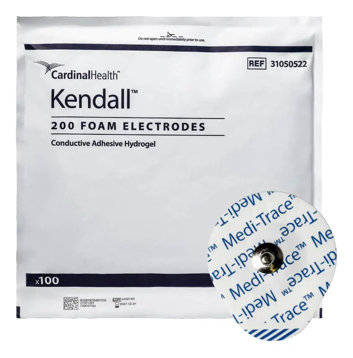 Eletrodo Ecg Meditrace Adultos 1000un Kit 10 Pacotes Kendall - Imagem 8