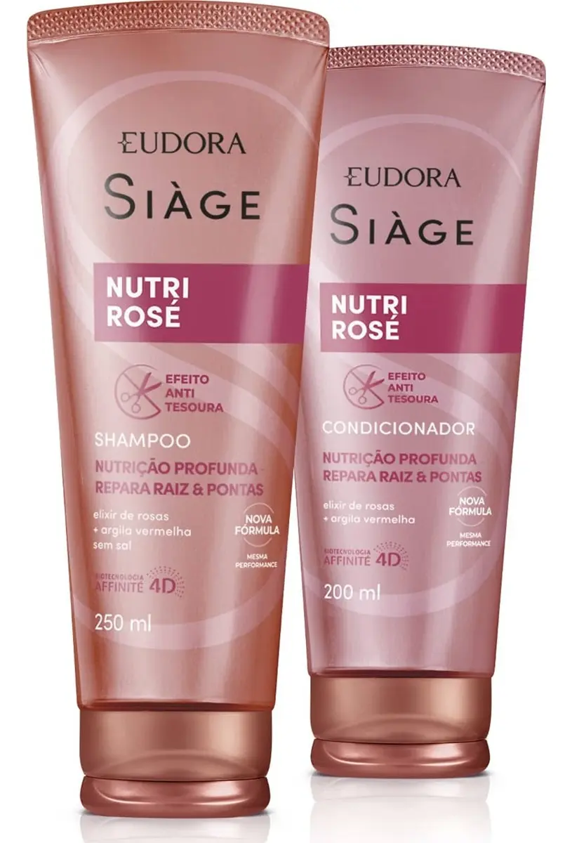 Kit Eudora Siàge Nutri Rose - Shampoo E Condicionador - Imagem 4