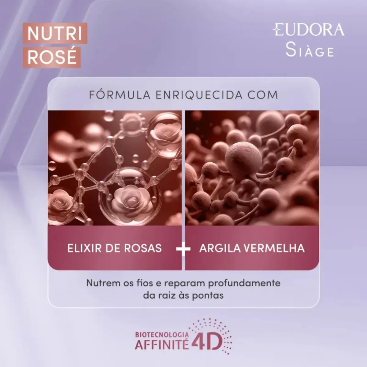Kit Eudora Siàge Nutri Rose - Shampoo E Condicionador - Imagem 2