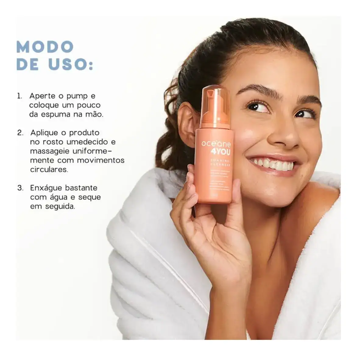 Espuma de Limpeza Facial 4you Ácido Salicílico Antiacne 100ml - Imagem 2
