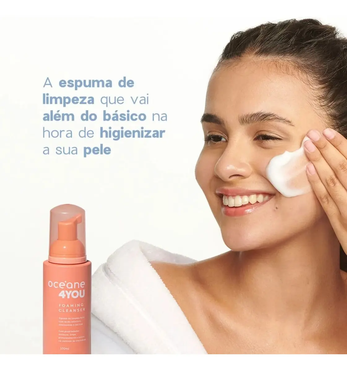 Espuma de Limpeza Facial 4you Ácido Salicílico Antiacne 100ml - Imagem 5