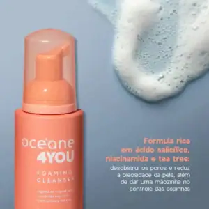 Espuma de Limpeza Facial 4you Ácido Salicílico Antiacne 100ml