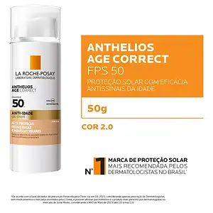 Protetor Solar Anthelios Age Correct Fps 50 Oil Free Anti Rugas Cor 2.0 50g La Roche-posay