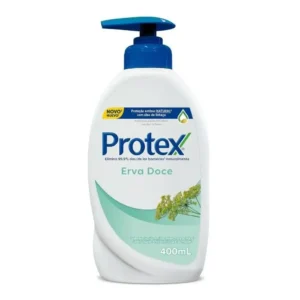 Sabonete Líquido Antibacteriano para as Mãos Erva Doce 400ml Protex